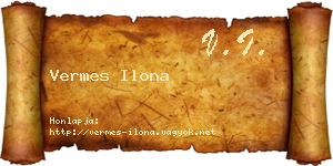 Vermes Ilona névjegykártya